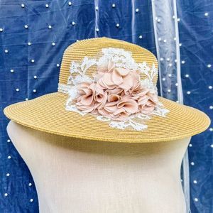 Vintage Sun Hat Flowers & Lace